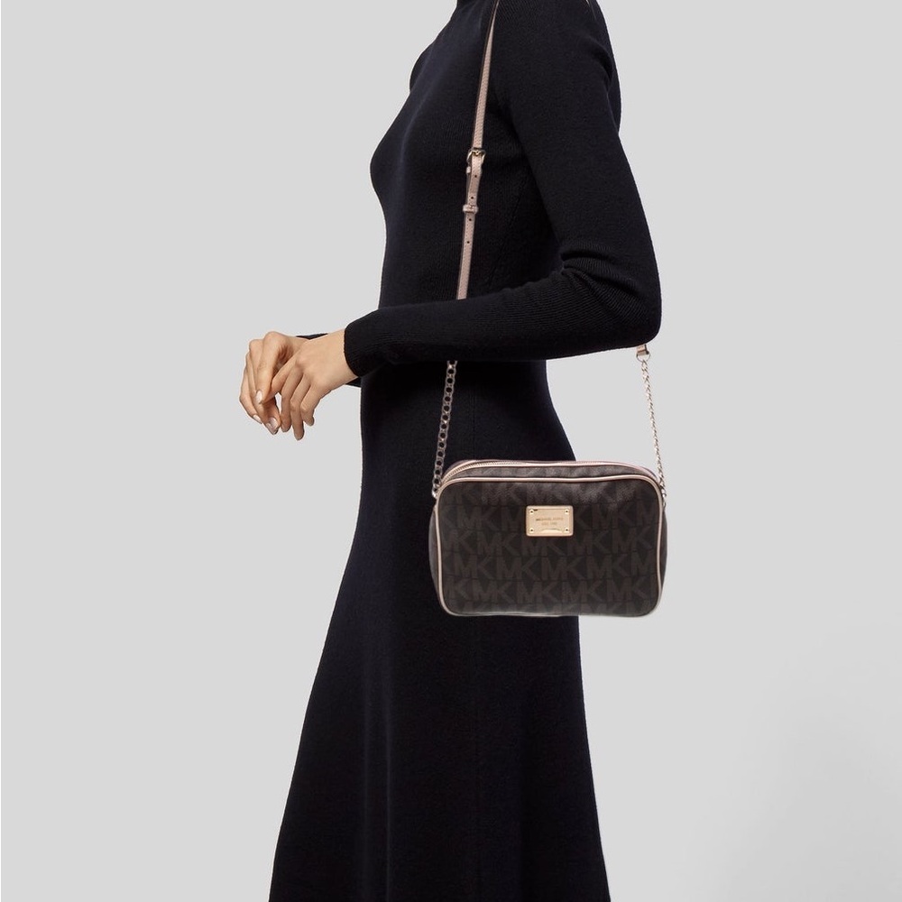 Michael Kors Monogram Shoulder Bag - Picture 4 of 9
